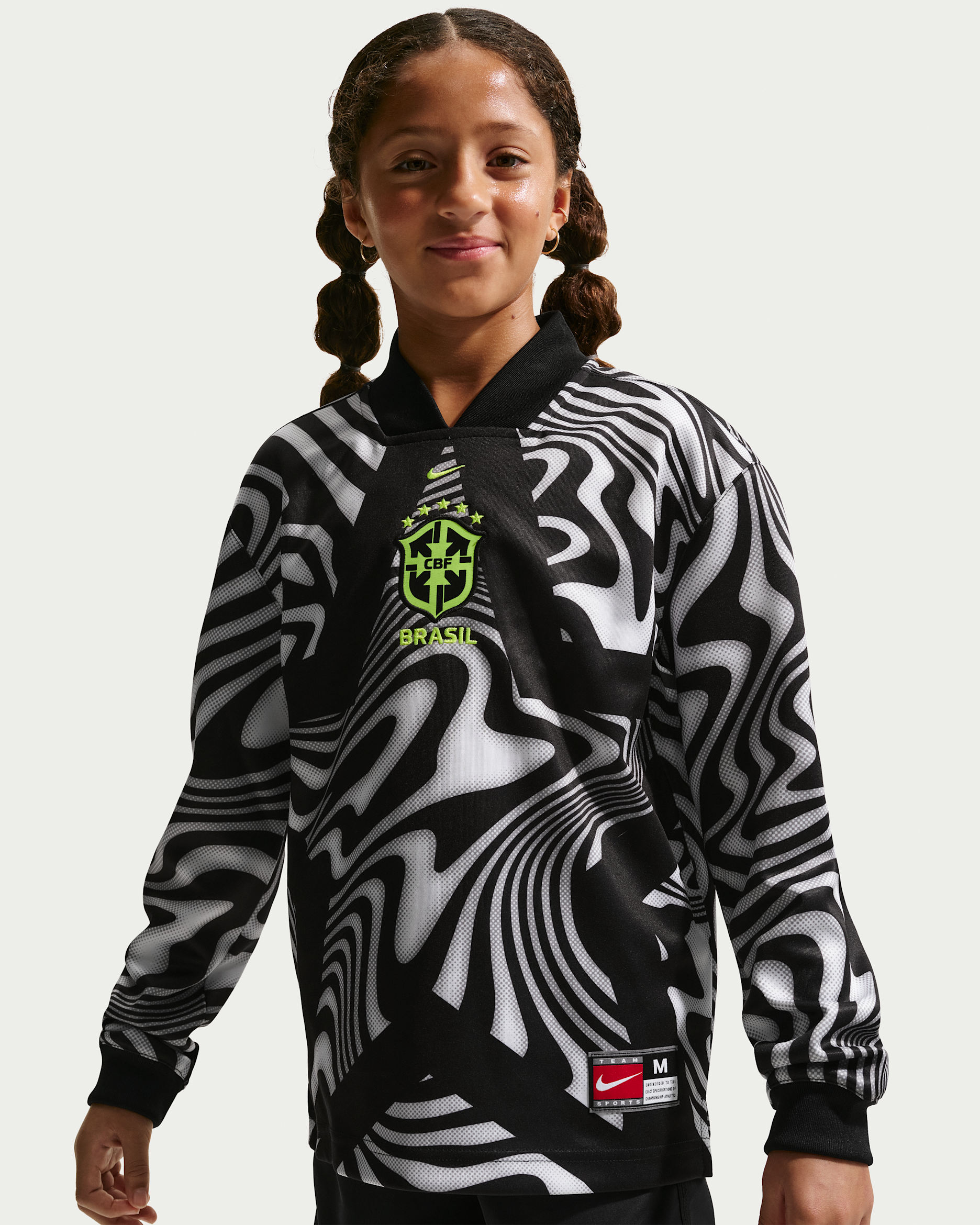 Brazil Hollywood Keeper Big Kids' Nike Dri-FIT Soccer Jersey. Nike.com